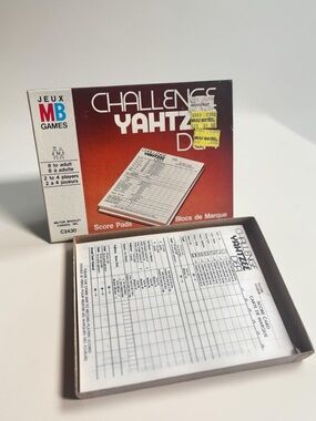 Challenge Yahtzee Score Pads Refill Lot Vintage MB Games
